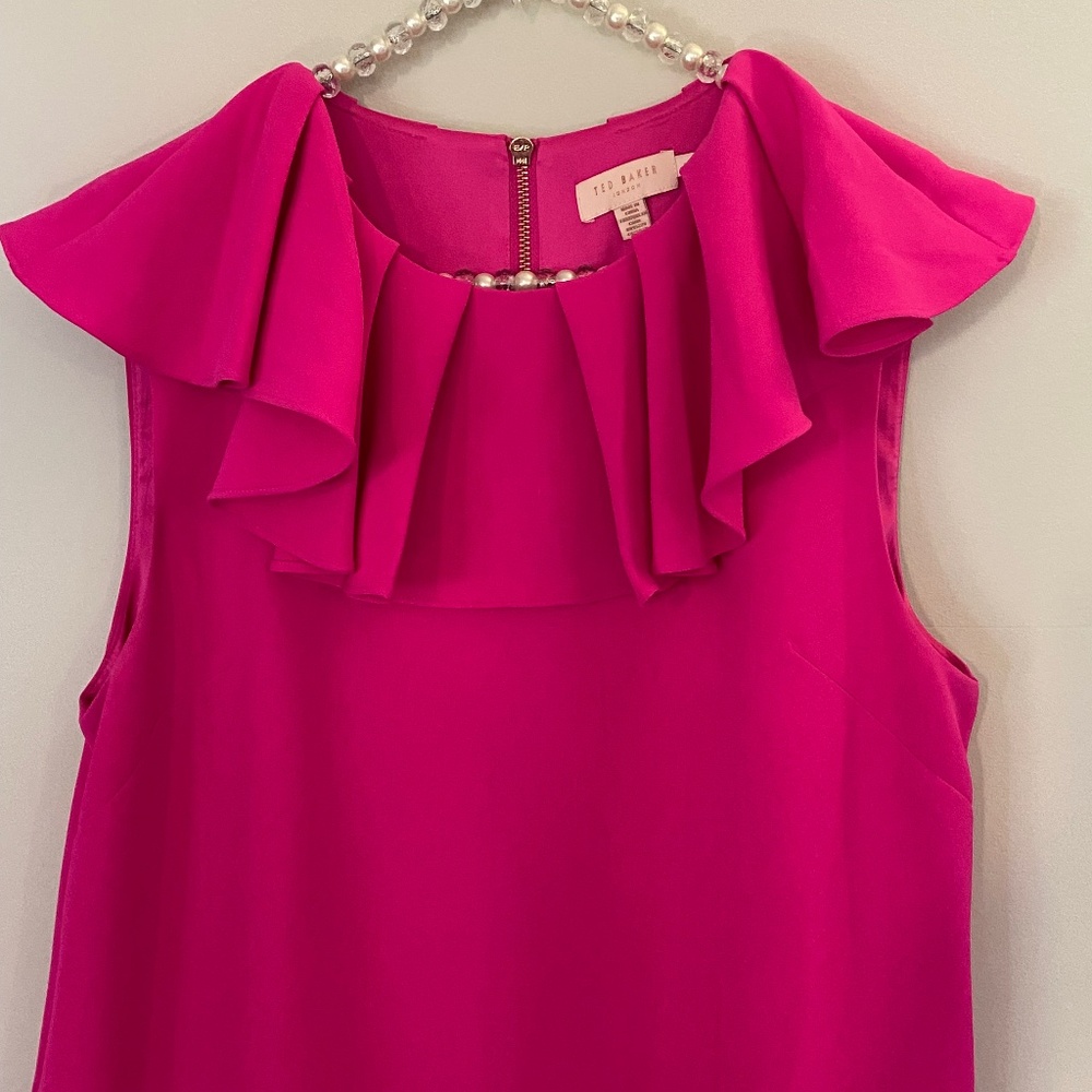Ted Baker A Line Fushia Dress